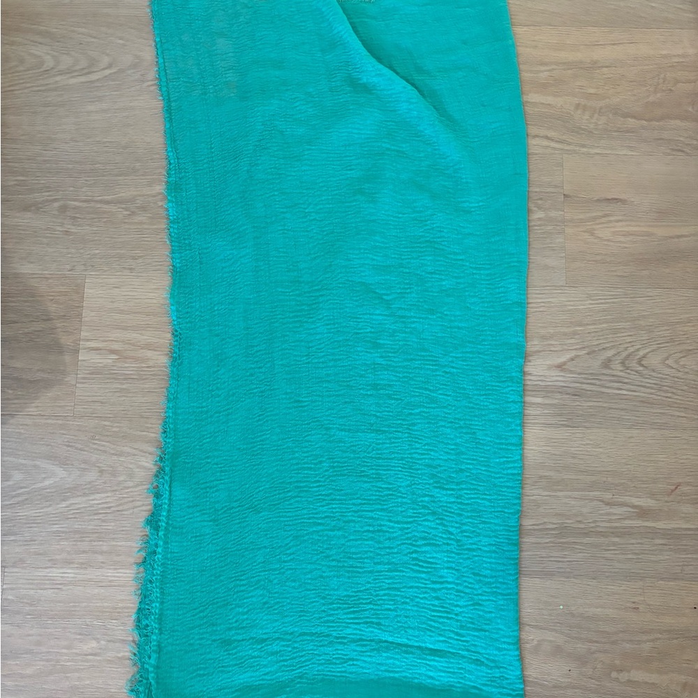 Vibrant Teal Scarf
